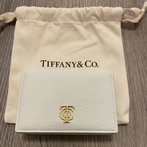 Brand New Tiffany & Co. white leather card holder Wallet